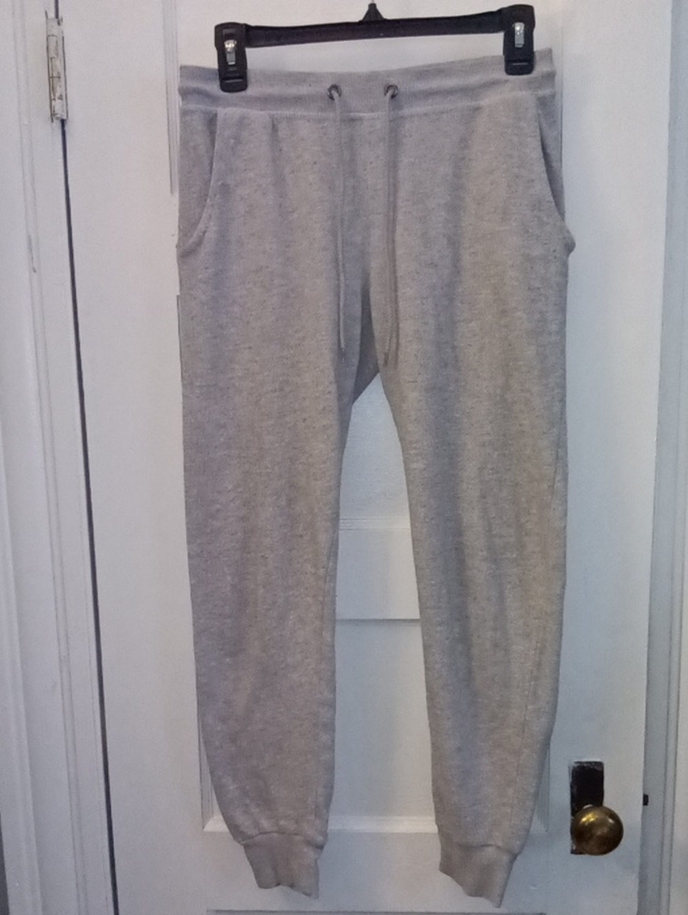 Derek Heart Light Gray Drawstring Jogger Pants